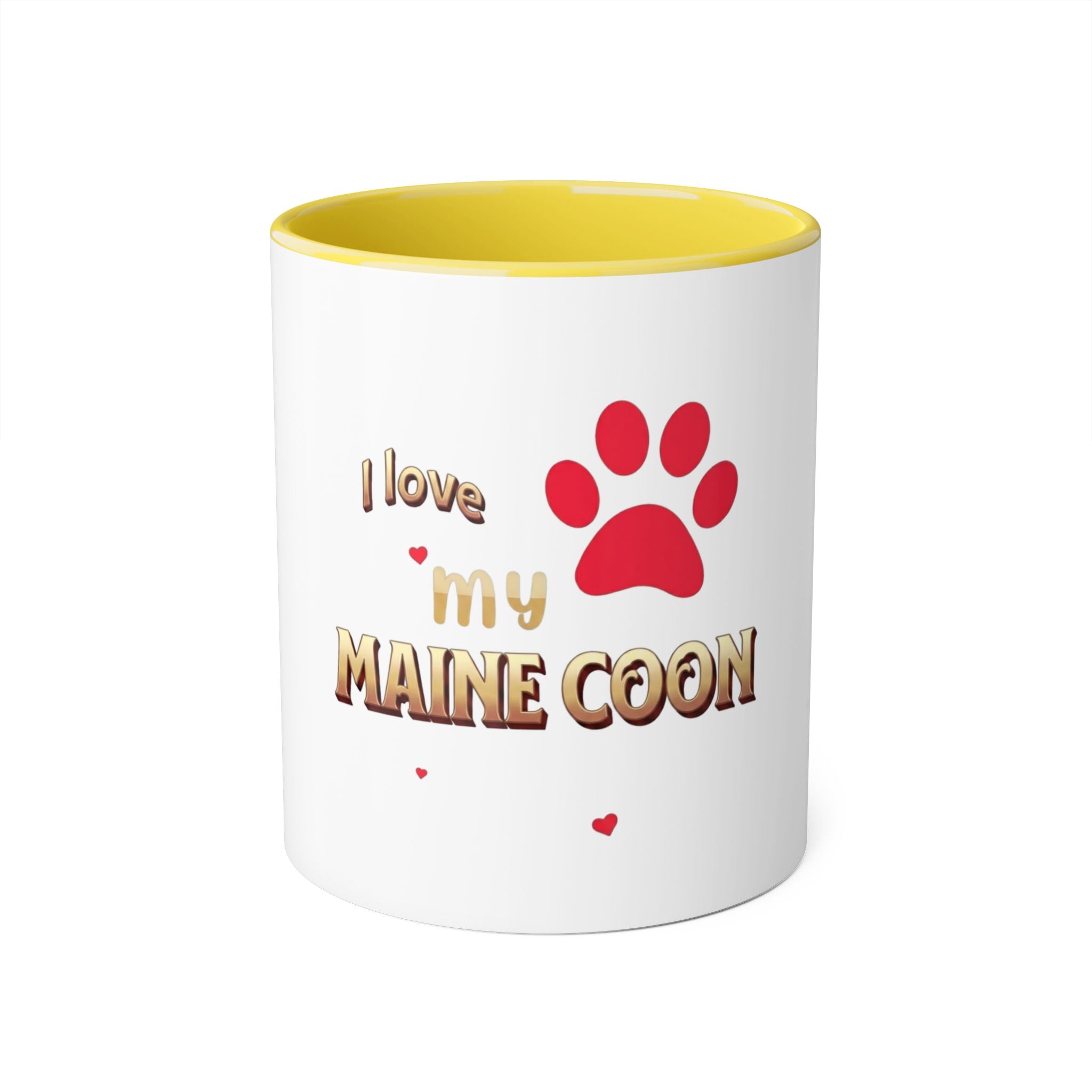 I Love My Maine Coon Mug — 11oz Accent Coffee Cup for Cat Lovers