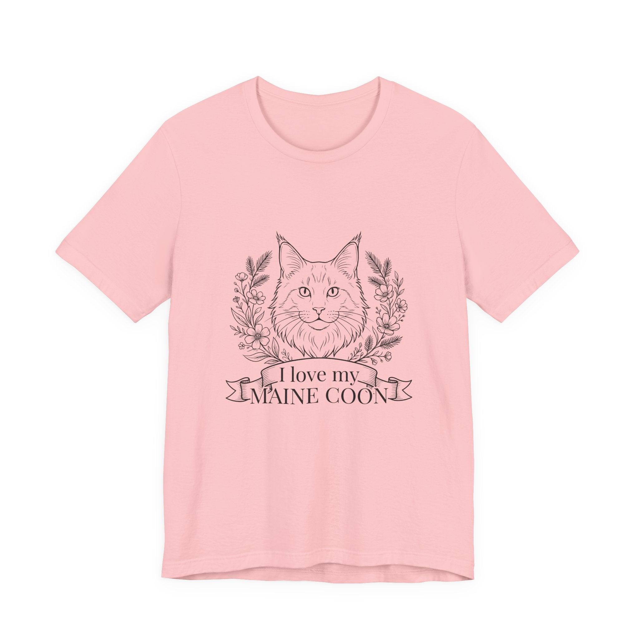 Maine Coon Cat T-Shirt — "I Love My Maine Coon" Graphic Tee