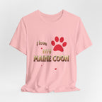 I Love My Maine Coon T-Shirt | Cat Paw Graphic Tee
