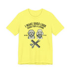 I Make Dogs Look Good For A Living T-Shirt | Dog Groomer Before After Design