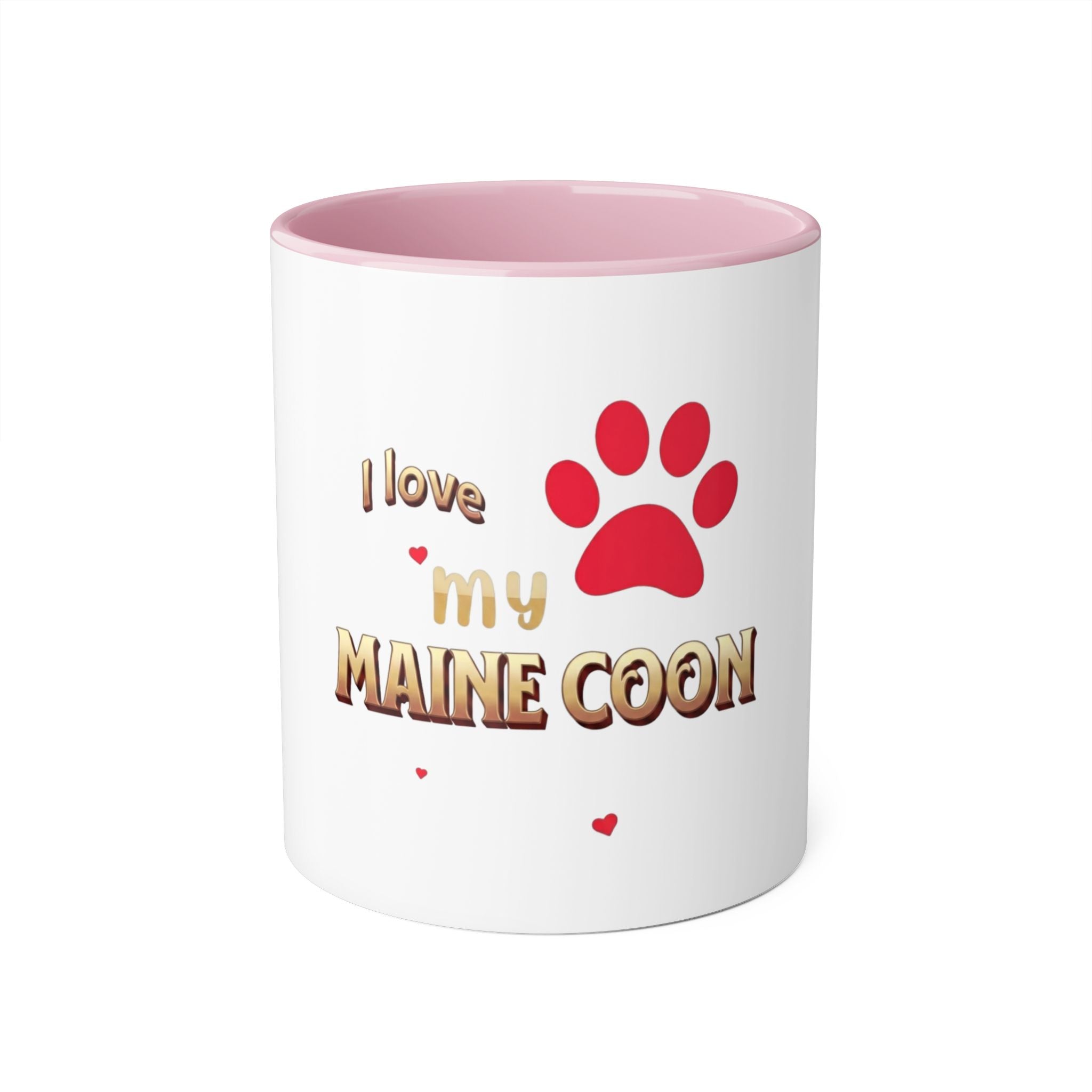 I Love My Maine Coon Mug — 11oz Accent Coffee Cup for Cat Lovers