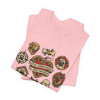 Dog Tattoo Flash T-Shirt — "Loyal Companions & True Friends" Graphic Tee