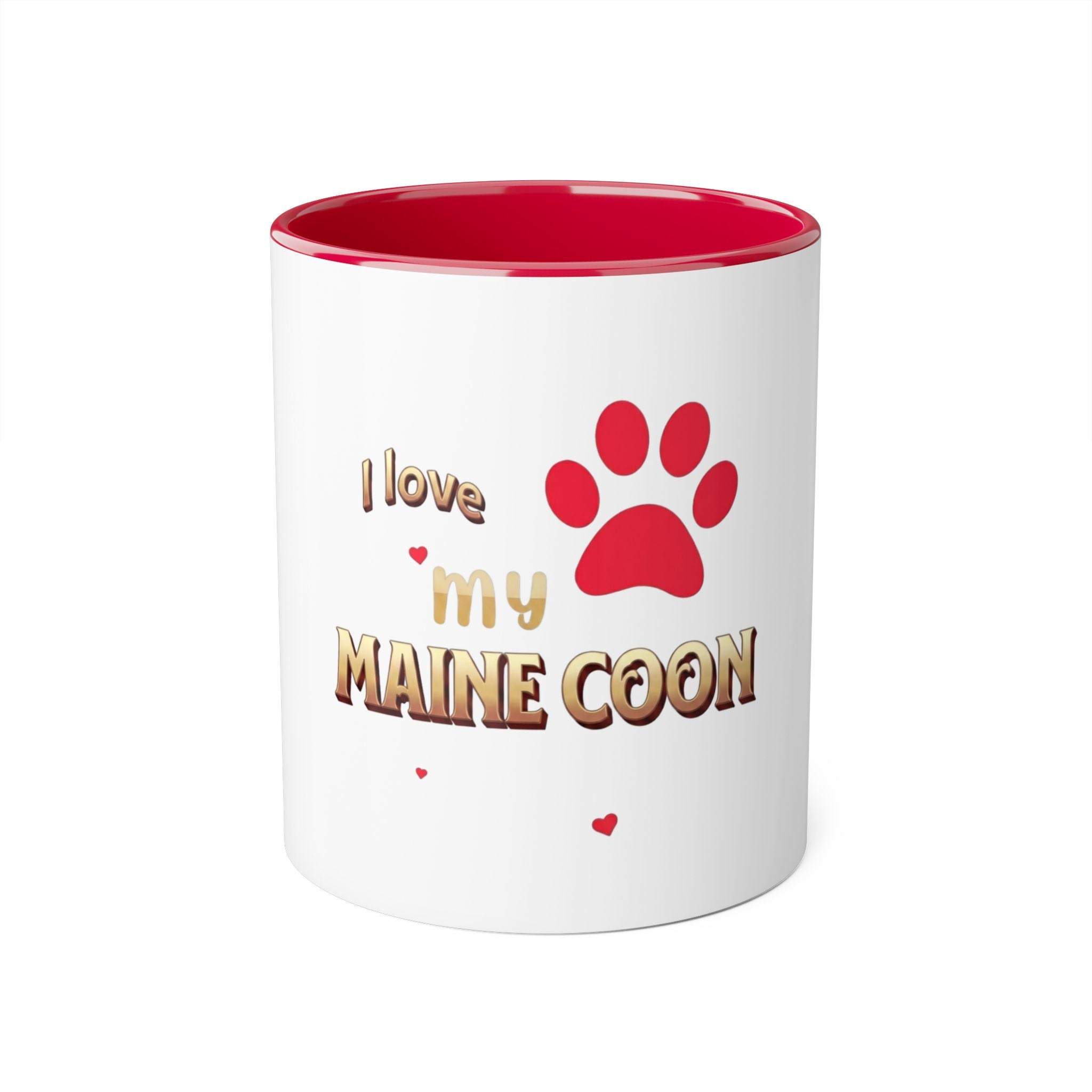 I Love My Maine Coon Mug — 11oz Accent Coffee Cup for Cat Lovers