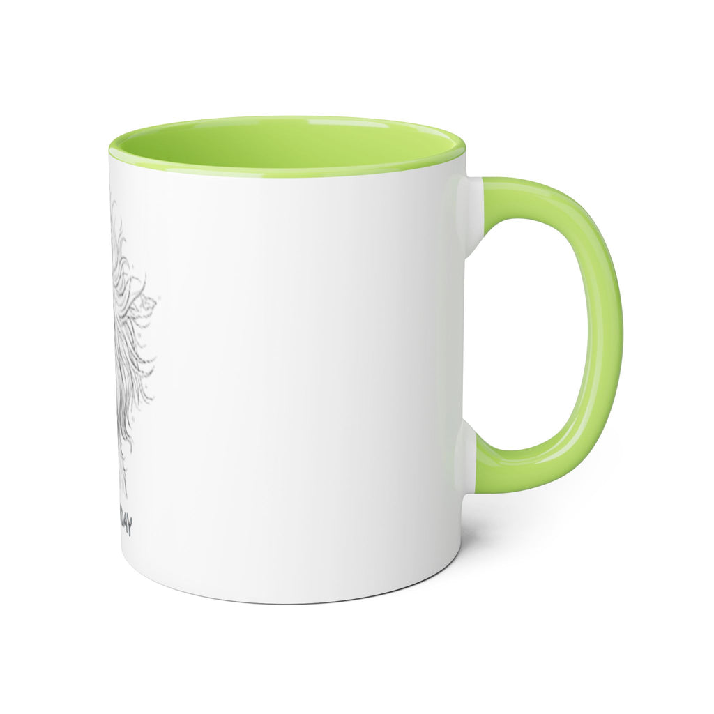 It's Monday Dog Mug — Cute Fluffy Pup Coffee Accent Mug, Funny Workweek Gift