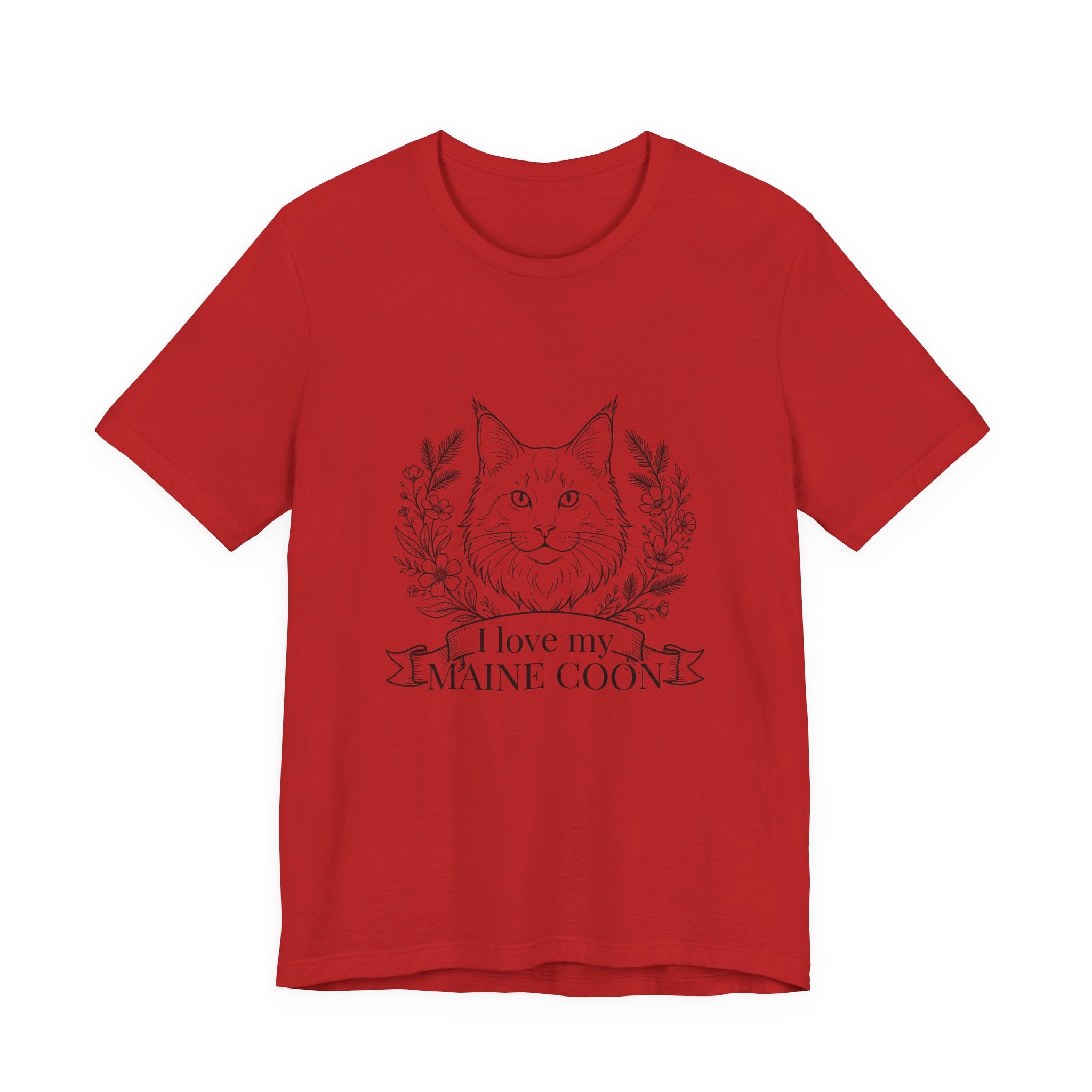 Maine Coon Cat T-Shirt — "I Love My Maine Coon" Graphic Tee