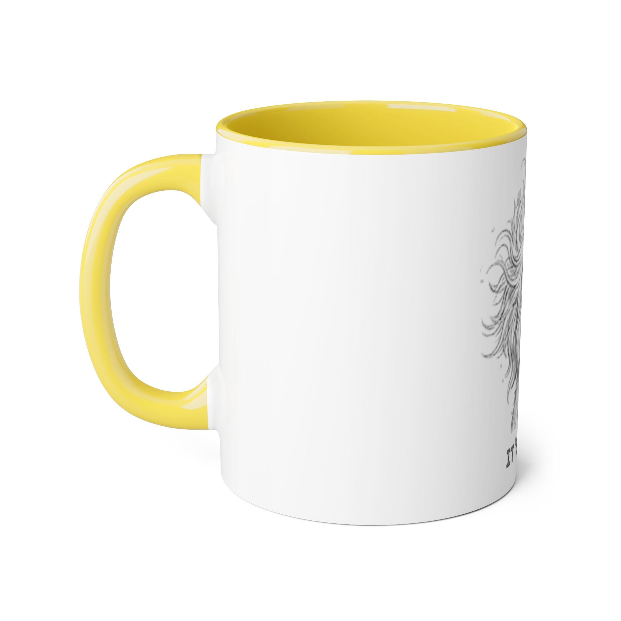 It's Monday Dog Mug — Cute Fluffy Pup Coffee Accent Mug, Funny Workweek Gift