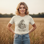 T-shirt à motif équestre — « Désolé, je suis réservé à l'écurie » pour les cavaliers
