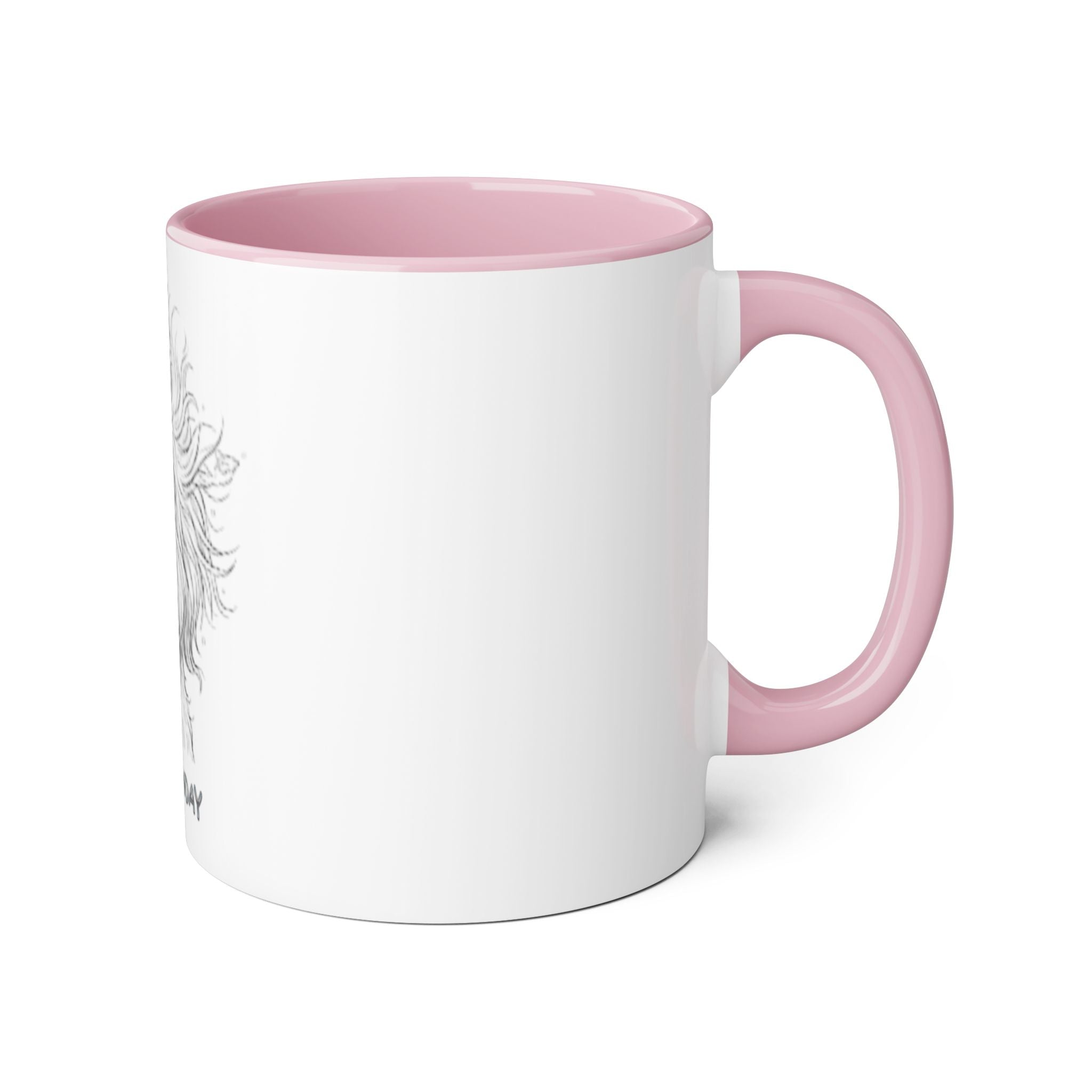 It's Monday Dog Mug — Cute Fluffy Pup Coffee Accent Mug, Funny Workweek Gift