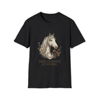 Horse T-Shirt — "Sorry, I'm Booked at the Barn" Graphic Tee for Equestrians