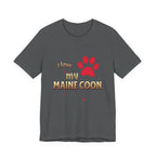 I Love My Maine Coon T-Shirt | Cat Paw Graphic Tee