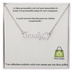 "Collier Signature "Lien Éternel" - Personnalisé avec le nom de votre chien".